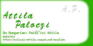 attila paloczi business card